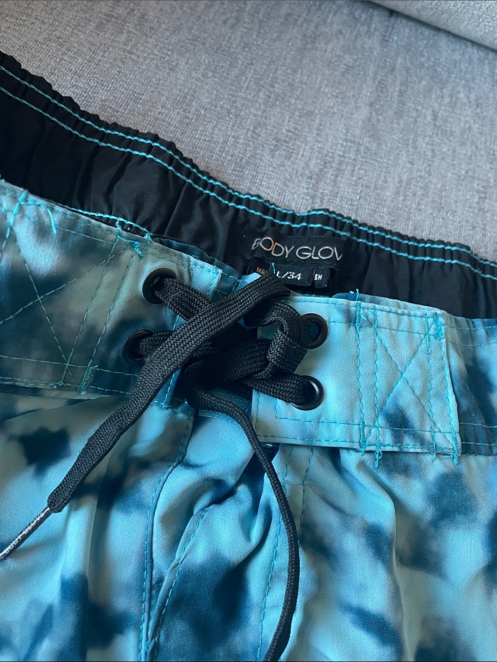 Men's Tie-Dye Aqua Swim Shorts - Picture 4 of 7